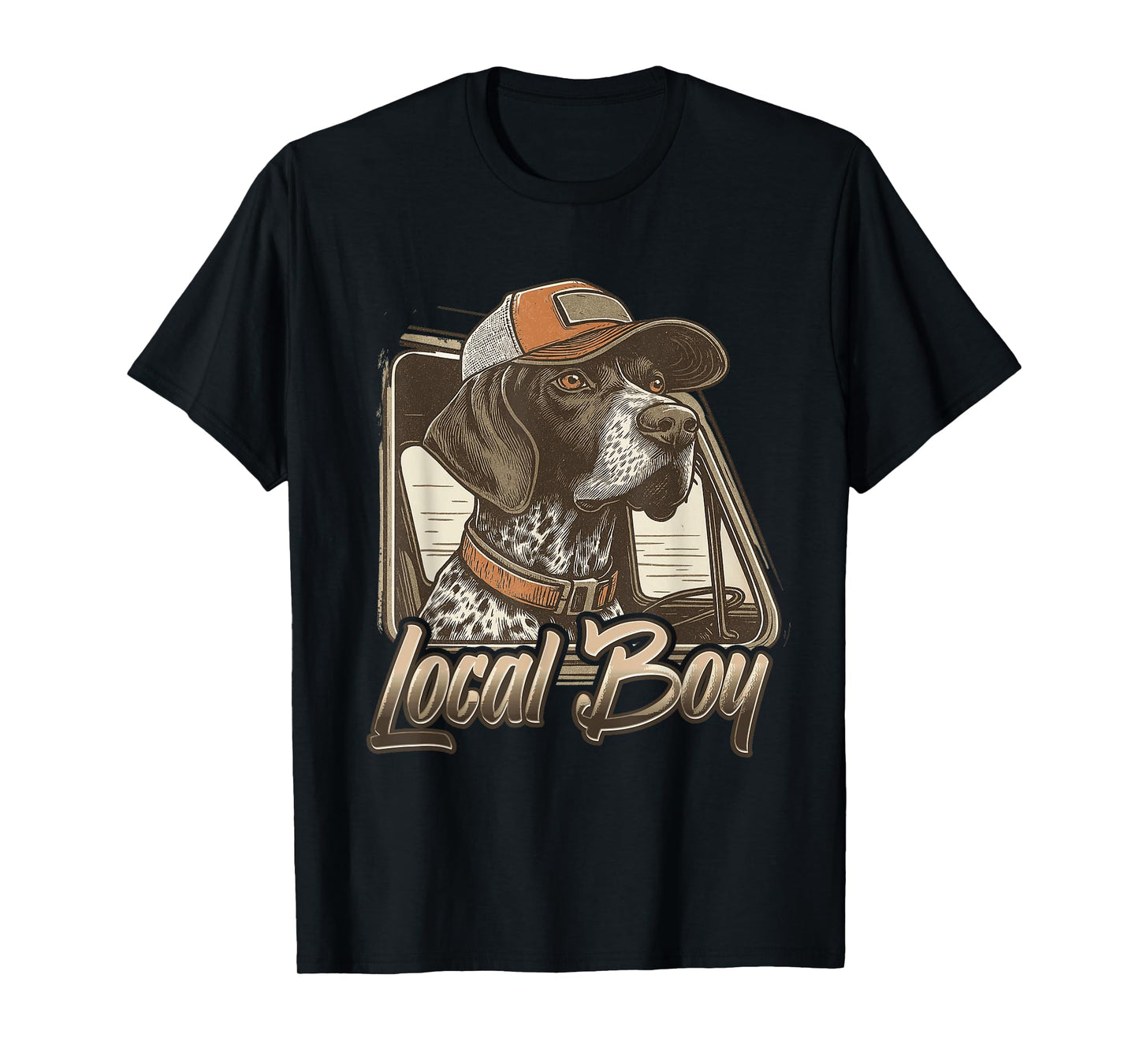 Local Boy Hunting Dog Retro Southern Country Pride Vintage T-Shirt