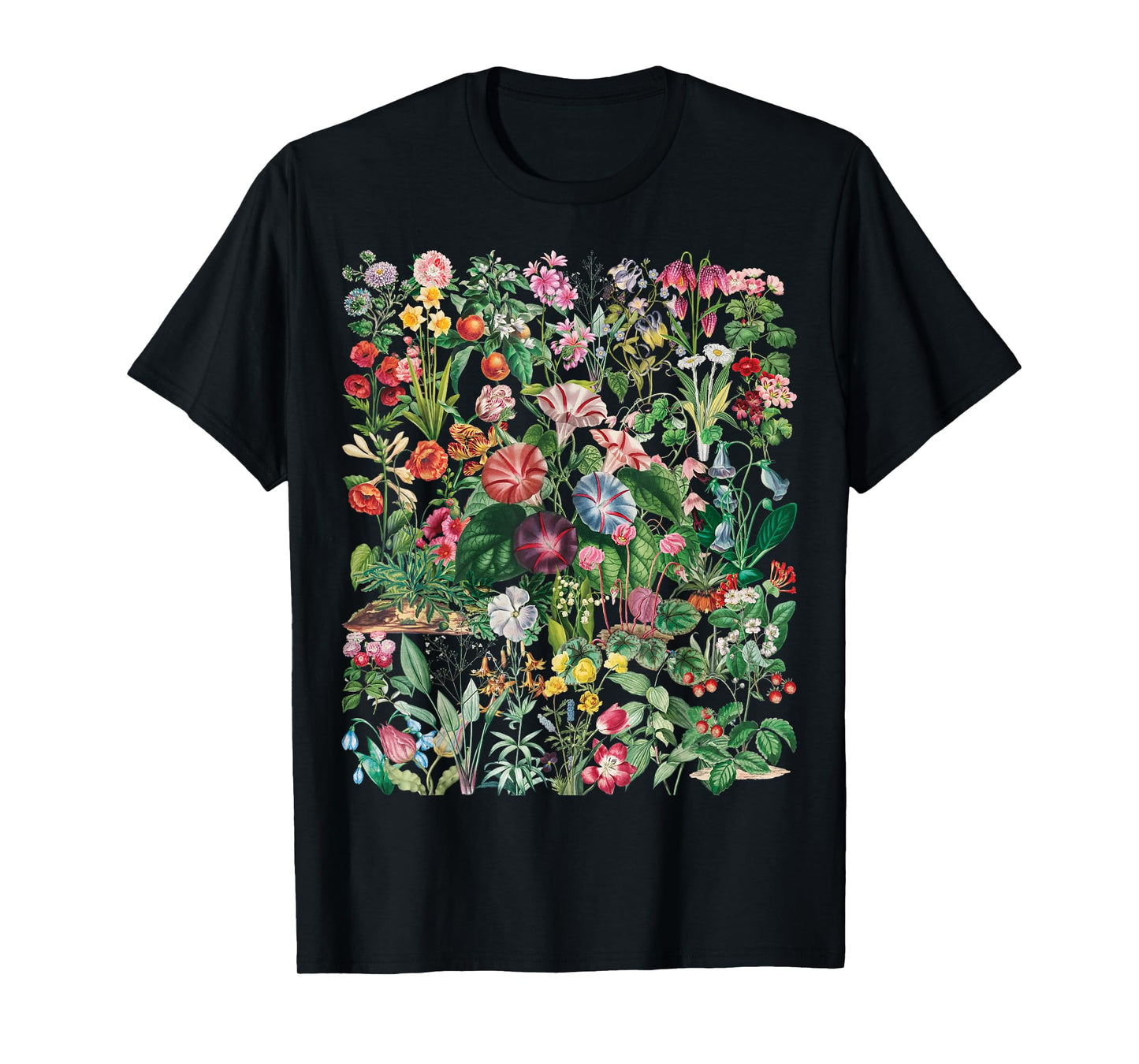 Vintage Inspired Flower Botanical Chart Gift T-Shirt
