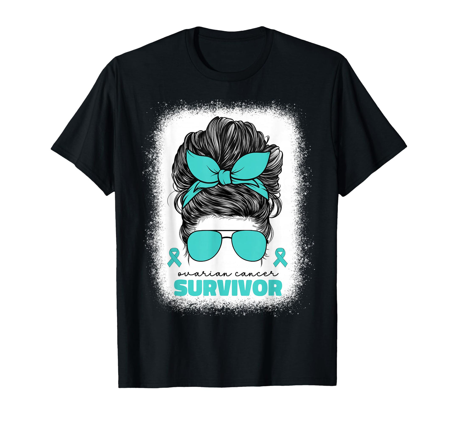 Ovarian Cancer Teal Ribbon For Women Ovarian Cancer Survivor T-Shirt