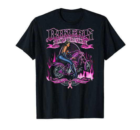 Bikers Against Breast Cancer Fight For A Cure Hope Matters T-Shirt