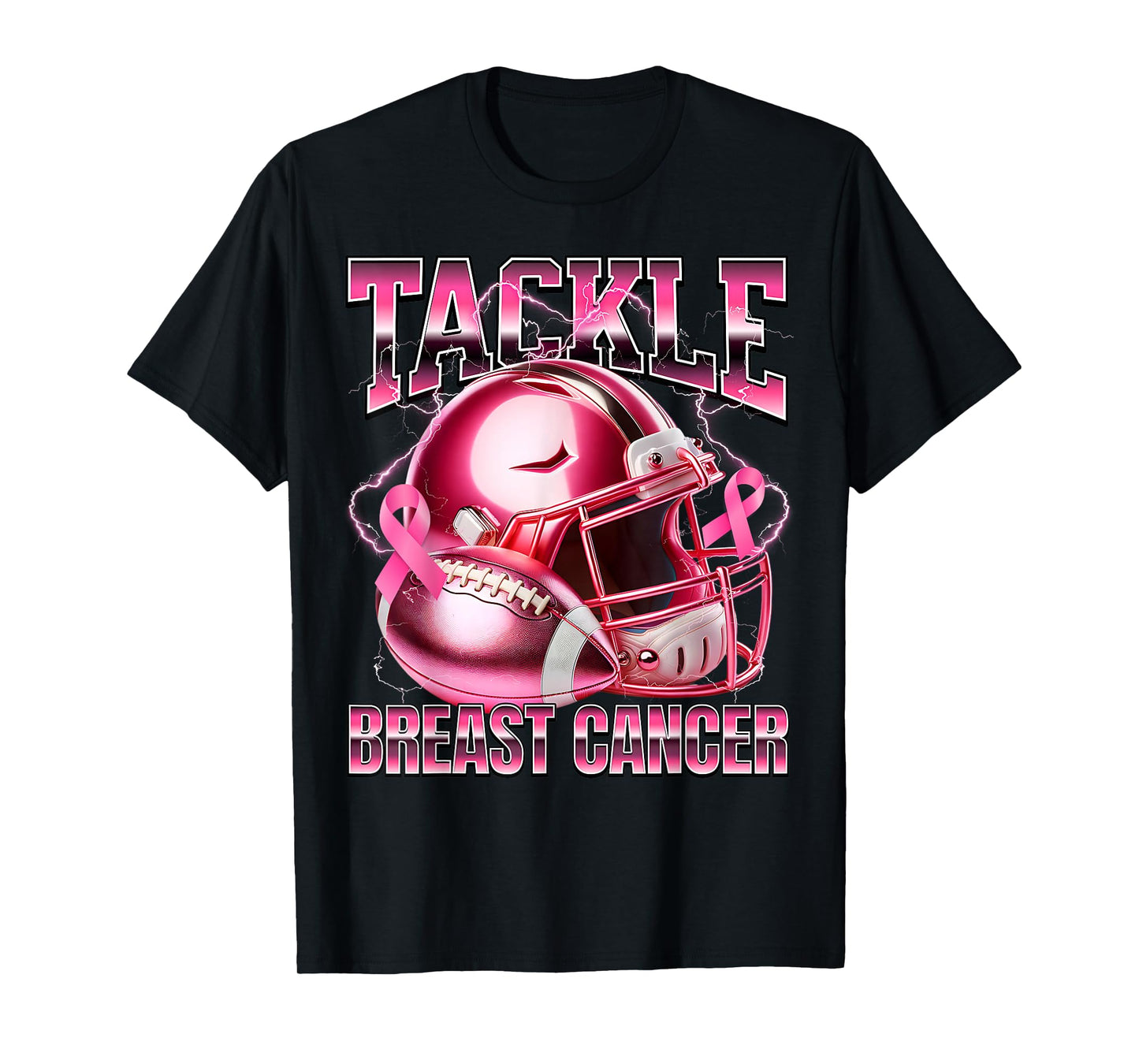 Tackle Breast Cancer Awareness American Football Men Women T-Shirt