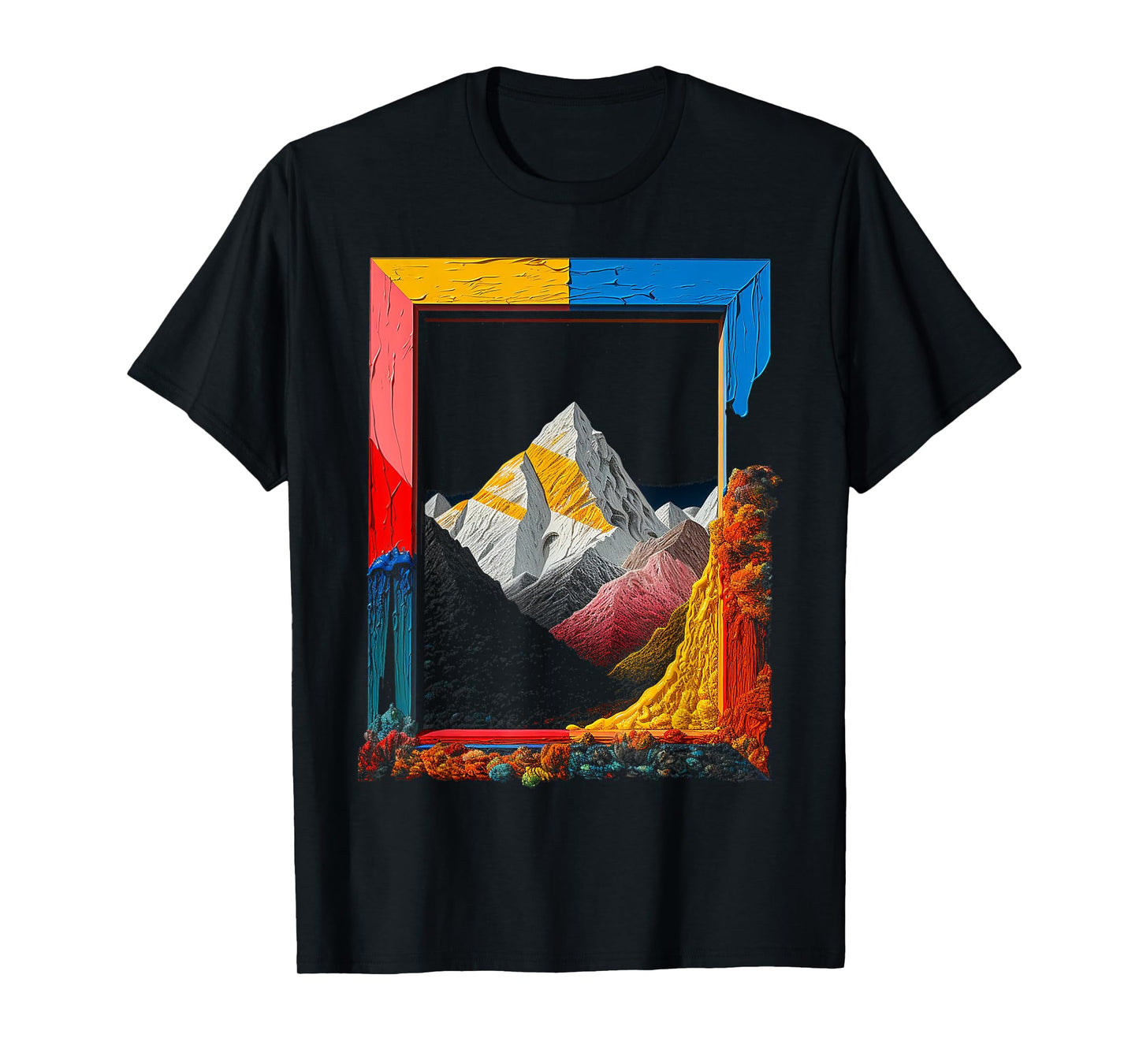Nature Art Colorful Mountains Graphic Artwork T-Shirt