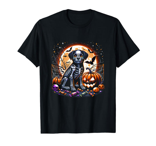 Dog Skeleton Halloween T-Shirt