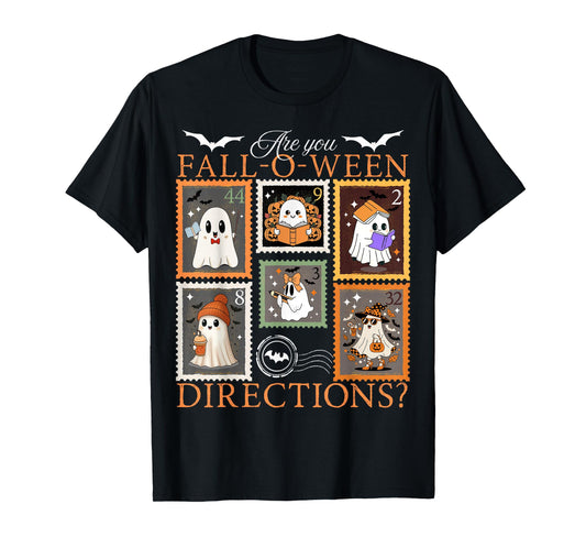 are You Fall O Ween Directions Teacher Halloween Stamps Joke T-Shirt