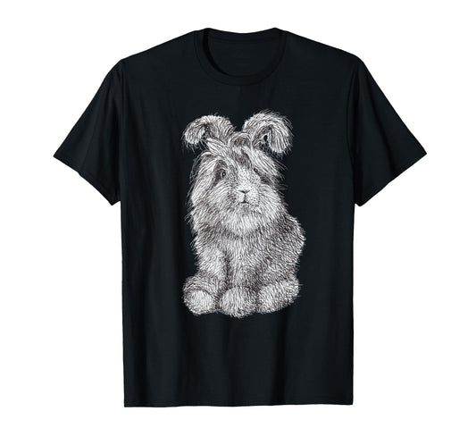Angora Bunny Rabbit Drawing Men's Women's Children's T-Shirt
