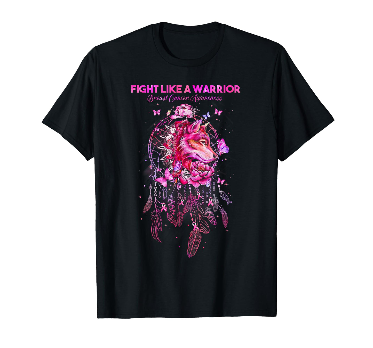 Fight Like a Warrior Breast Cancer Awareness Survivor Gifts T-Shirt
