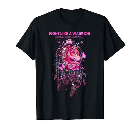 Fight Like a Warrior Breast Cancer Awareness Survivor Gifts T-Shirt