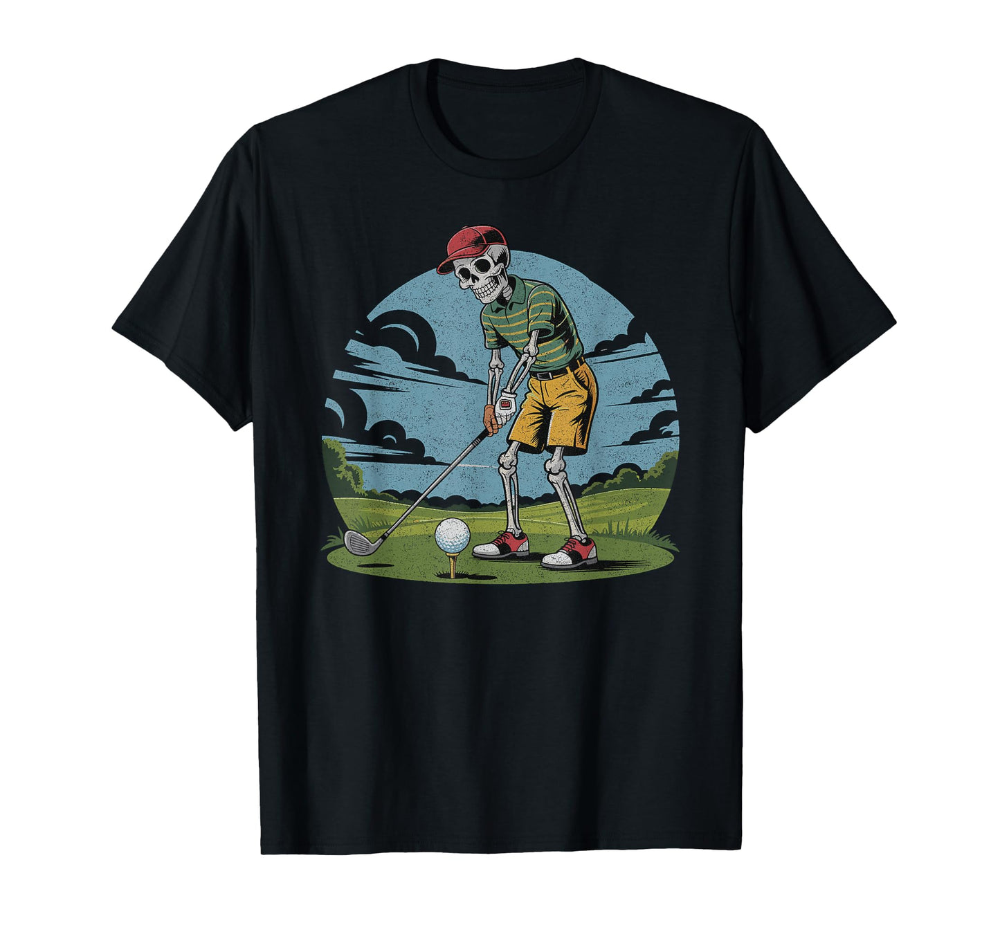 Funny Skeleton Golfer Design for Retired Golf Lovers T-Shirt
