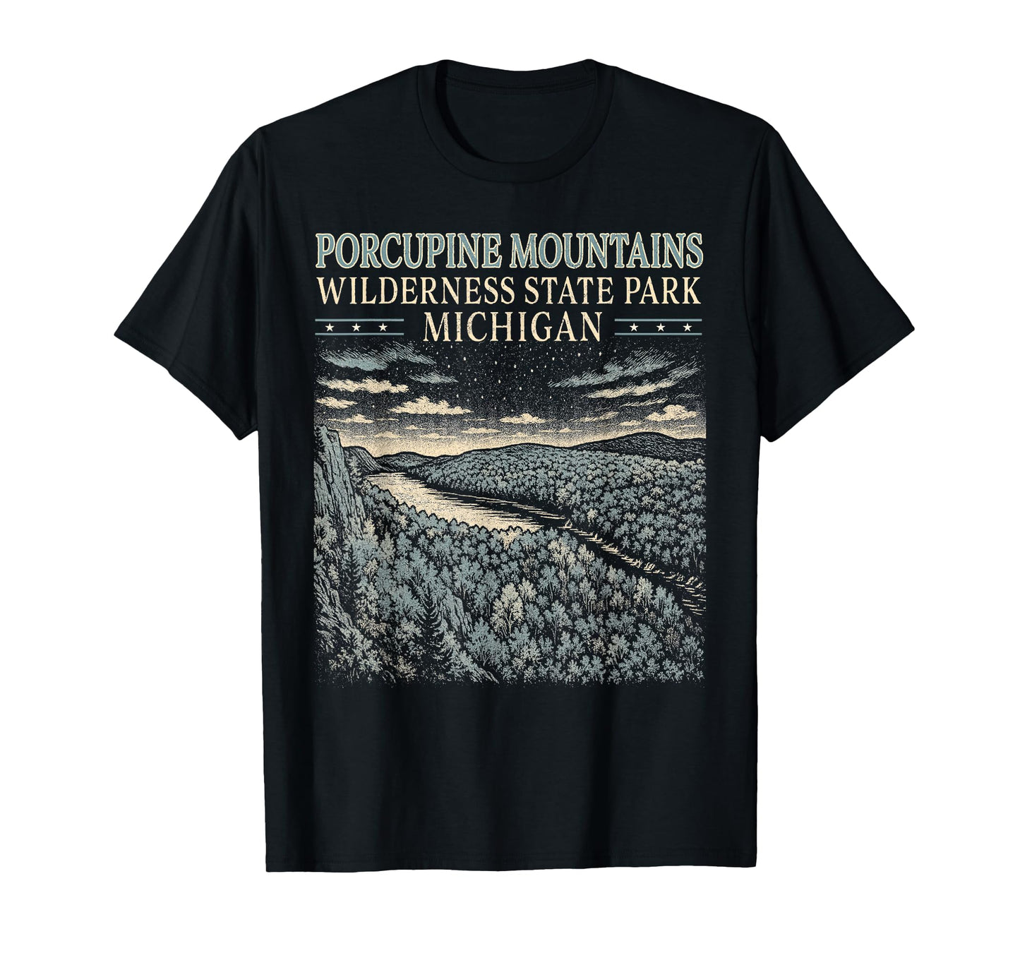Porcupine Mountains Traveling Nature Lover Exploring Trip T-Shirt